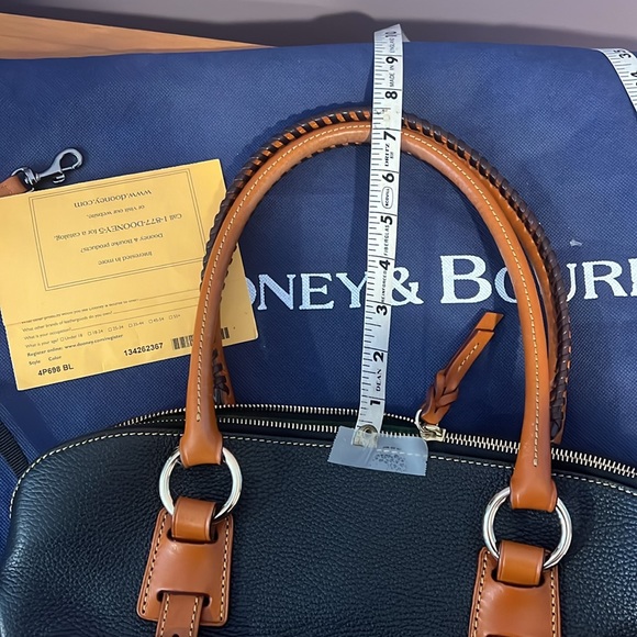 Dooney & Bourke Pebble Grain Satchel (Midnight Blue) - Picture 8 of 8